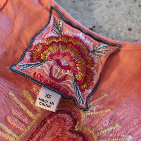 Womens Johnny Was Pink floral Butterfly Dress XS * - Picture 7 of 7